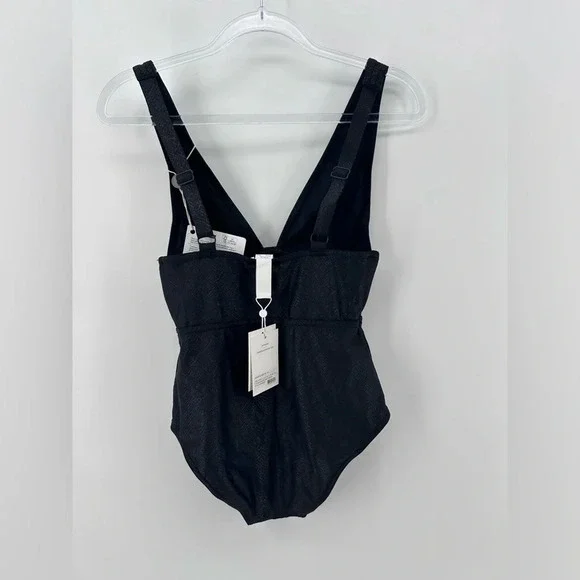 NWT Zimmermann Swim Snake animal print one piece swimsuit Black AU 1 US 4-6 - Picture 3 of 8